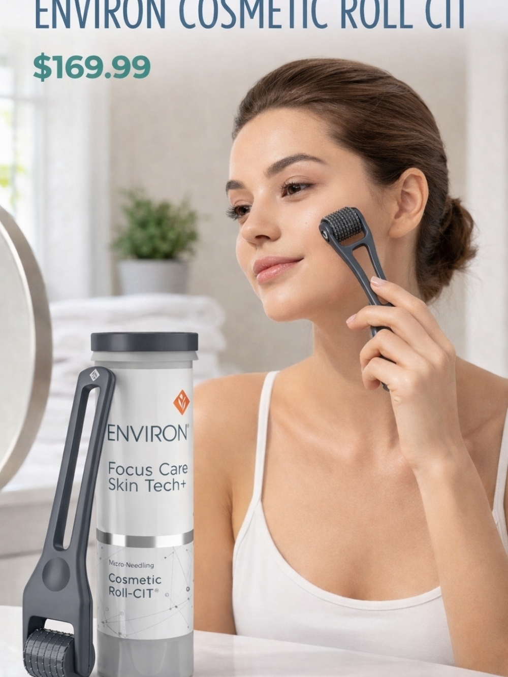Focus Care Skin Tech+ Cosmetic Roll-CIT - Gray Micro-Needling Tool